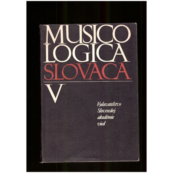 Musicologica Slovaca V